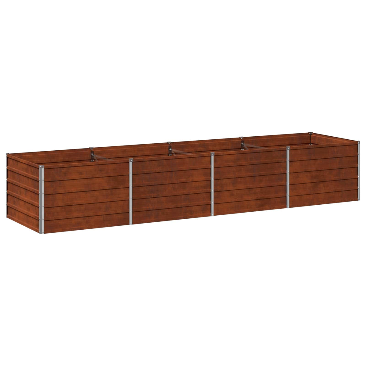 Raised Garden Bed Rusty Steel 320x80x55cm