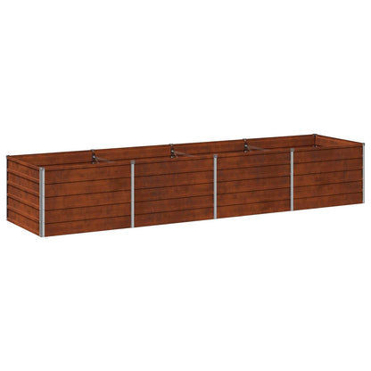 Raised Garden Bed Rusty Steel 320x80x55cm