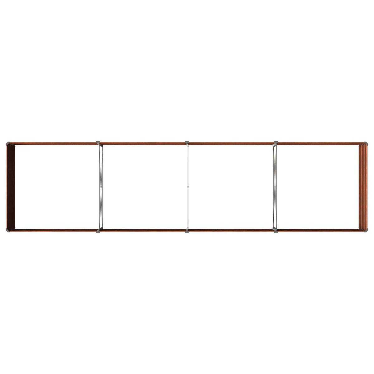 Raised Garden Bed Rusty Steel 320x80x55cm