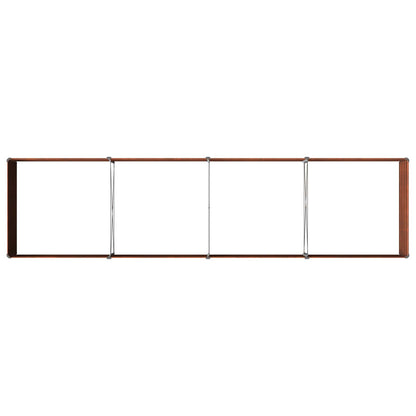 Raised Garden Bed Rusty Steel 320x80x55cm