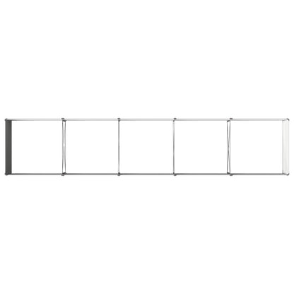 Grey Steel Raised Garden Bed 400x80x55cm