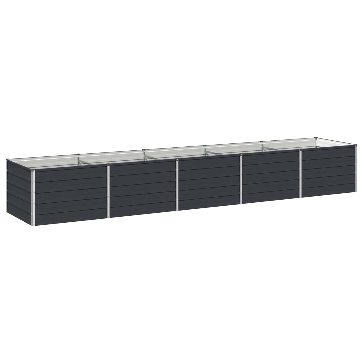 Raised Garden Bed Anthracite Steel 400x80x55cm