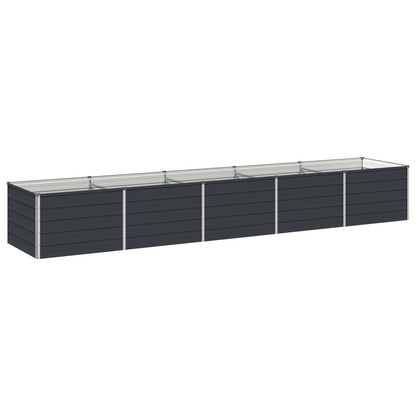 Raised Garden Bed Anthracite Steel 400x80x55cm