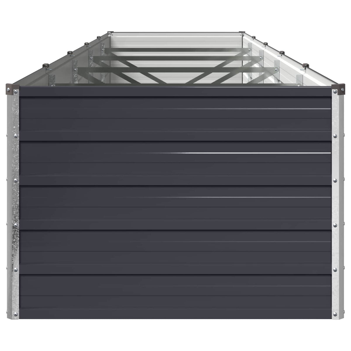 Raised Garden Bed Anthracite Steel 400x80x55cm
