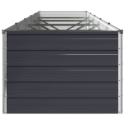 Raised Garden Bed Anthracite Steel 400x80x55cm