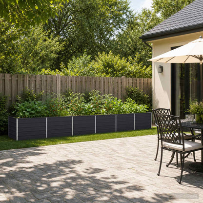 Garden Bed Anthracite Steel 480x80x55cm