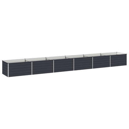 Raised Garden Bed Anthracite Steel 600x80x55cm