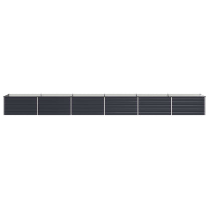 Raised Garden Bed Anthracite Steel 600x80x55cm