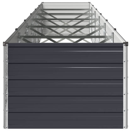 Raised Garden Bed Anthracite Steel 600x80x55cm