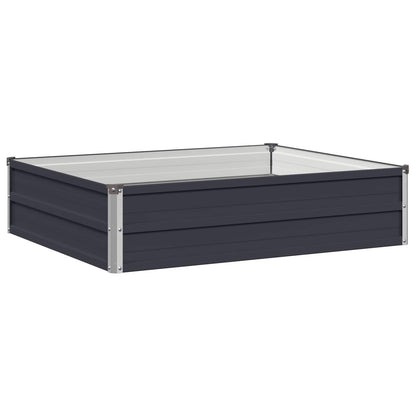 Raised Garden Bed Anthracite Steel 100x80x24cm