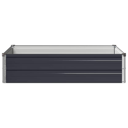 Raised Garden Bed Anthracite Steel 100x80x24cm