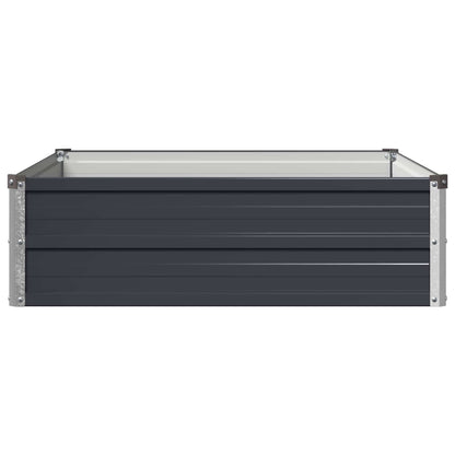 Raised Garden Bed Anthracite Steel 100x80x24cm
