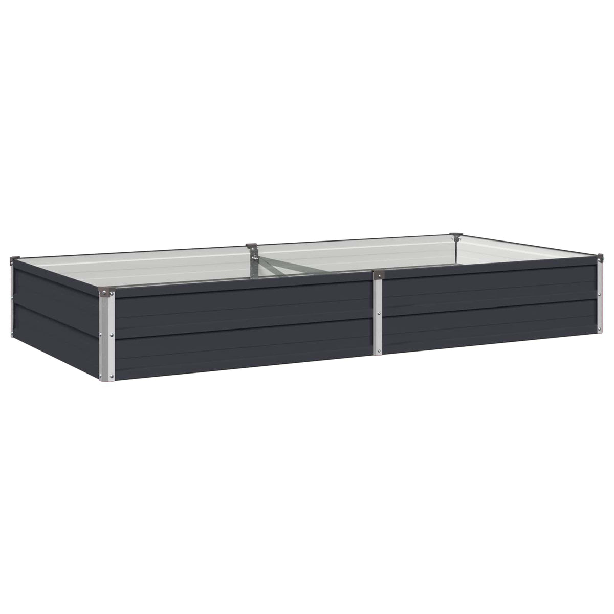 Steel Raised Garden Bed Anthracite 160x80x24cm