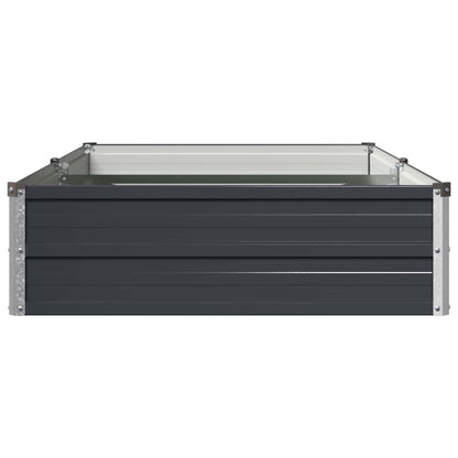 Steel Raised Garden Bed Anthracite 160x80x24cm