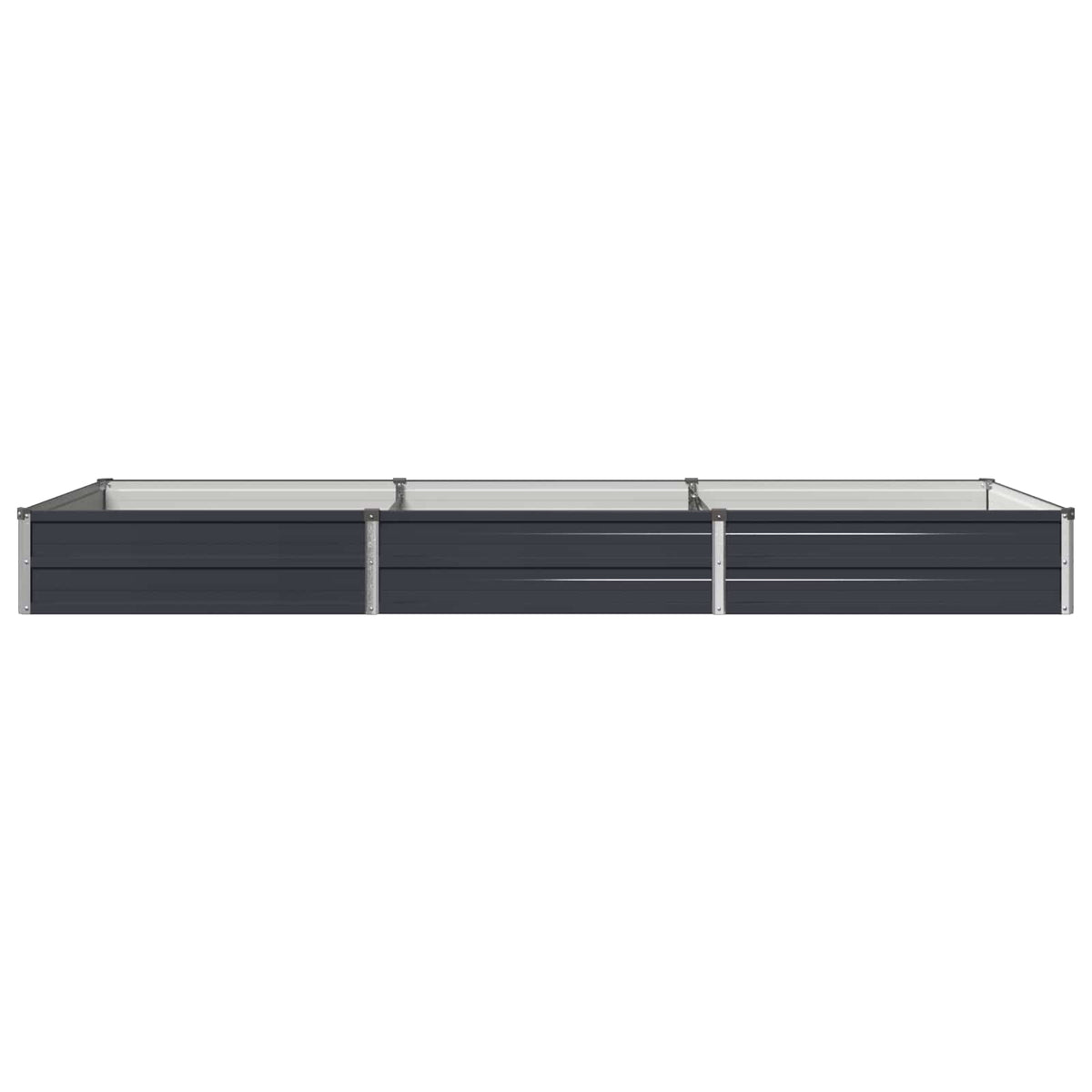 Raised Garden Bed Anthracite Steel 240x80x24cm