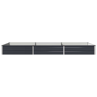 Raised Garden Bed Anthracite Steel 240x80x24cm