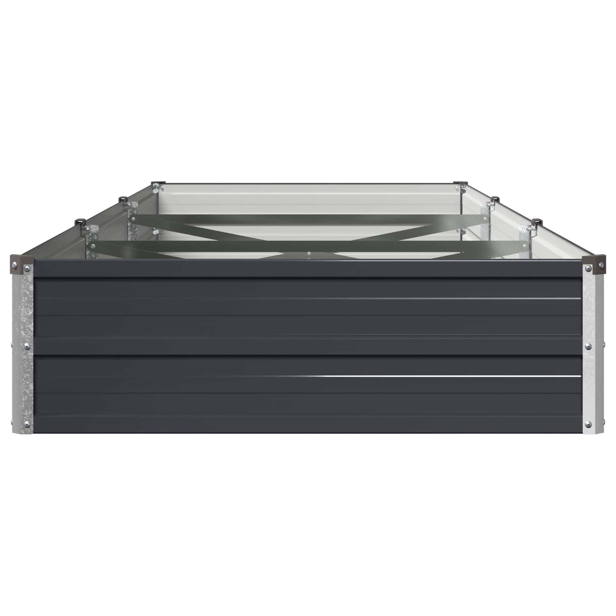 Raised Garden Bed Anthracite Steel 240x80x24cm