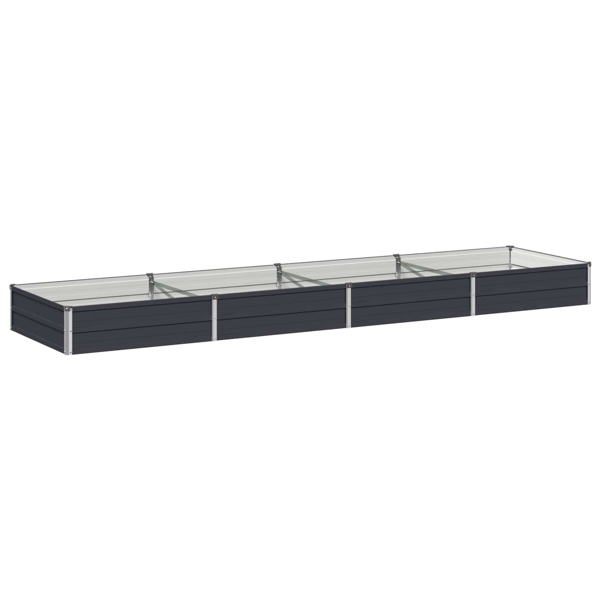 Garden Bed Anthracite Steel 320x80x24cm