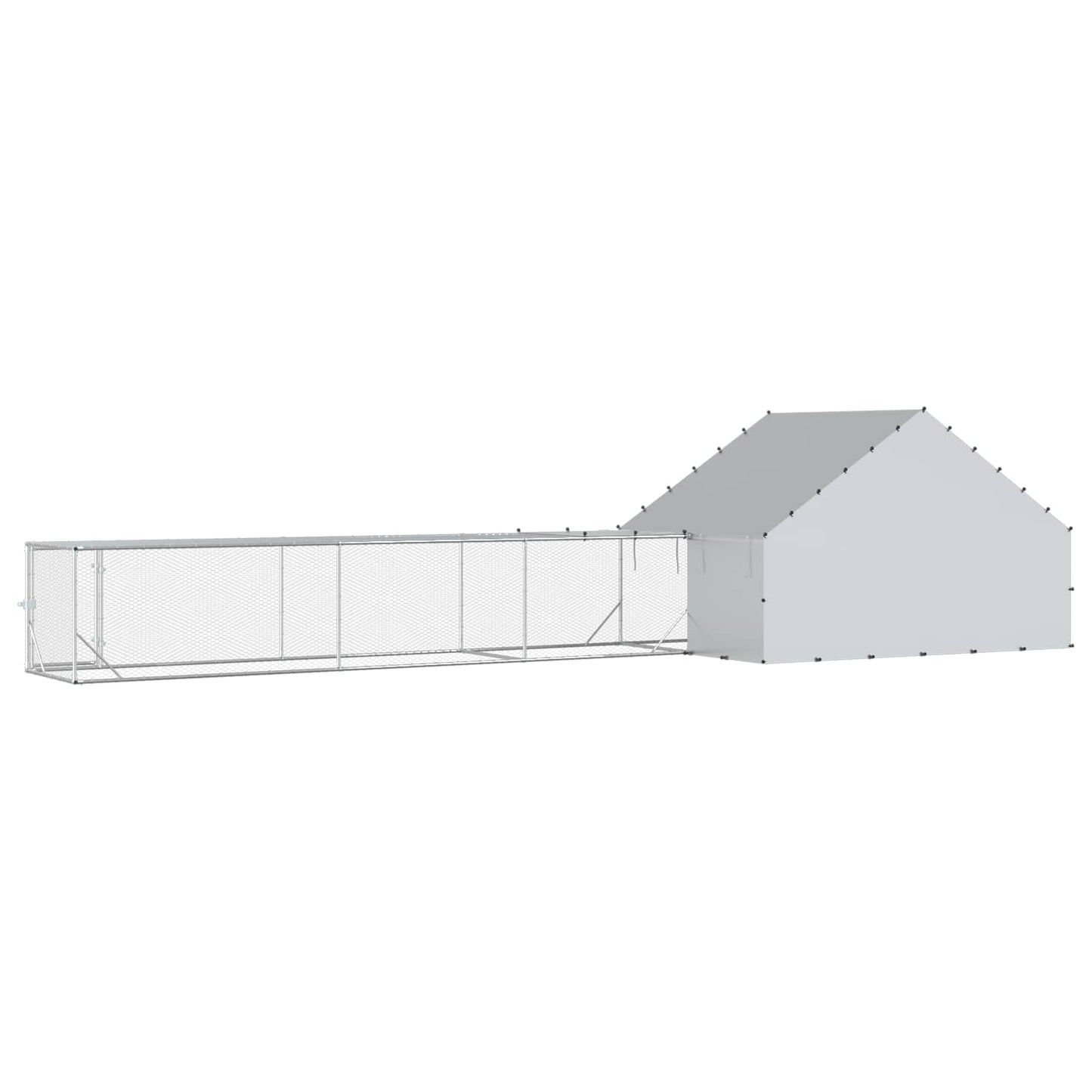 Chicken Coop Silver Yard 8 m x 2 m x 1.9 m
