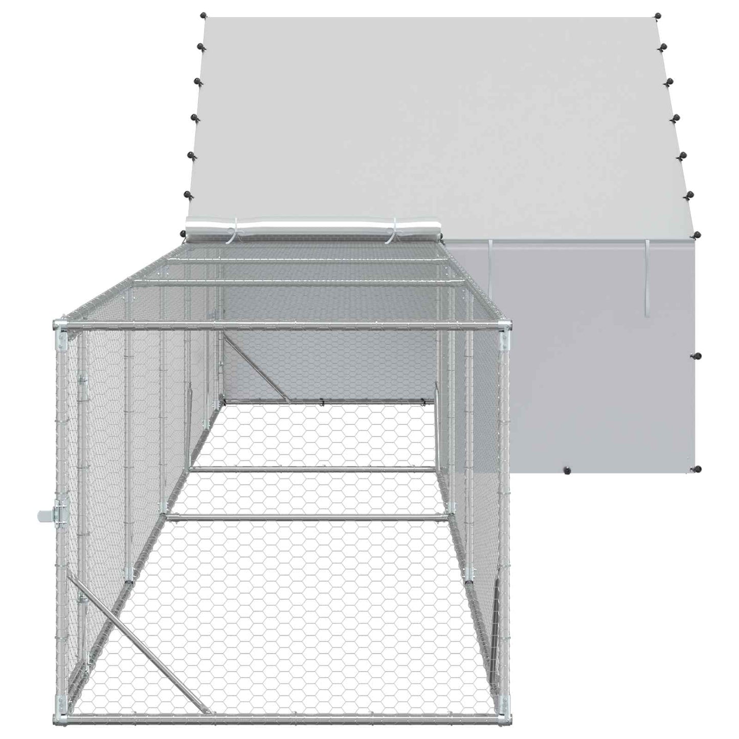 Chicken Coop Silver Yard 8 m x 2 m x 1.9 m