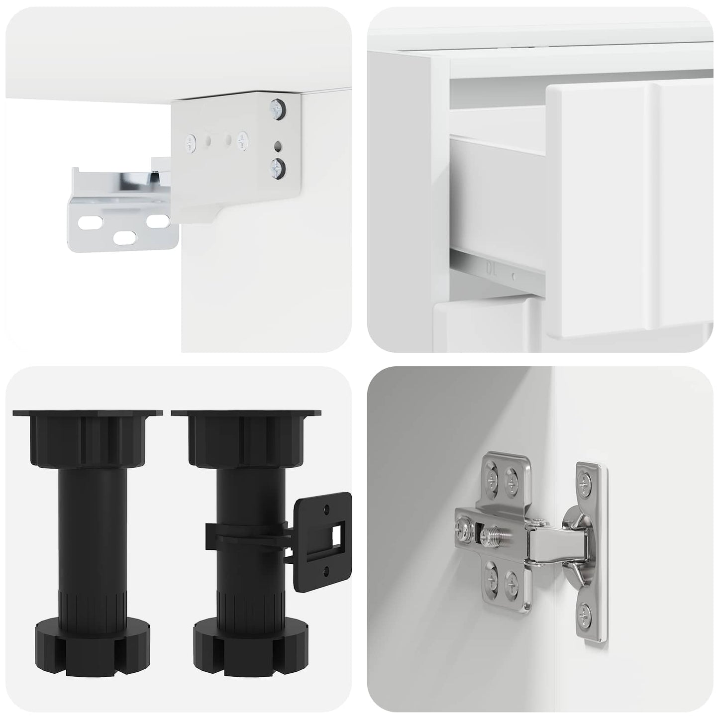 Kitchen Cabinet Set 8 Piece White | HomeAndLiving - 5