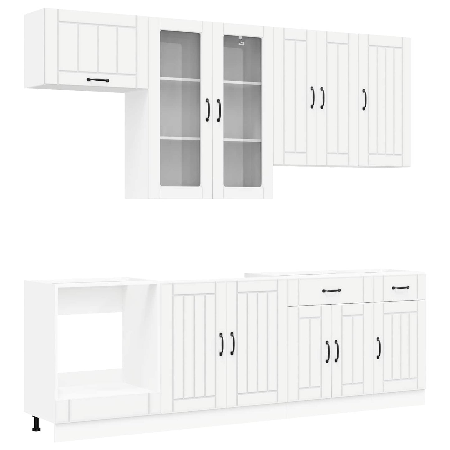 Kitchen Cabinet Set 8 Piece White | HomeAndLiving - 2