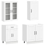 Kitchen Cabinet Set 8 Piece White | HomeAndLiving