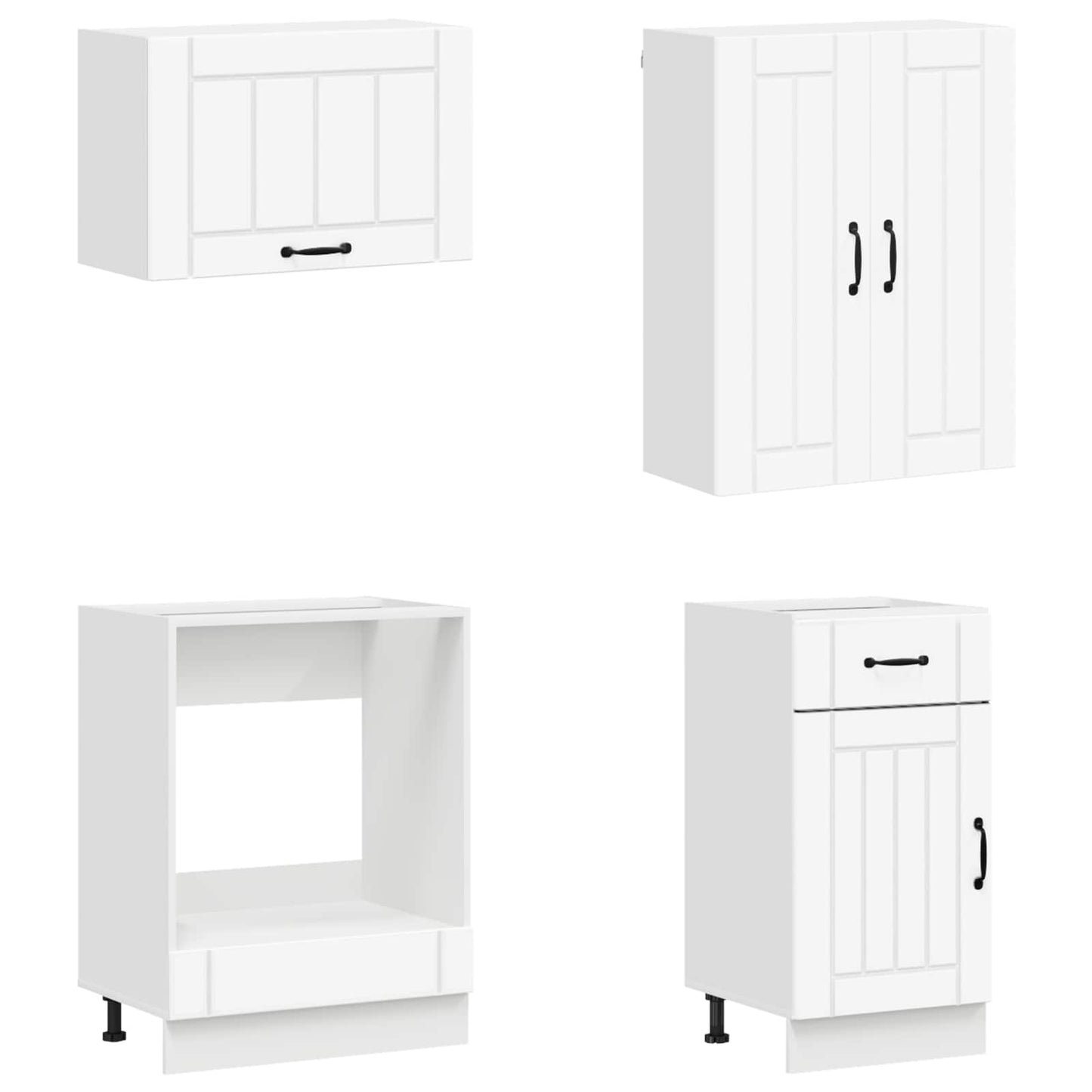Kitchen Cabinet Set 8 Piece White | HomeAndLiving - 4