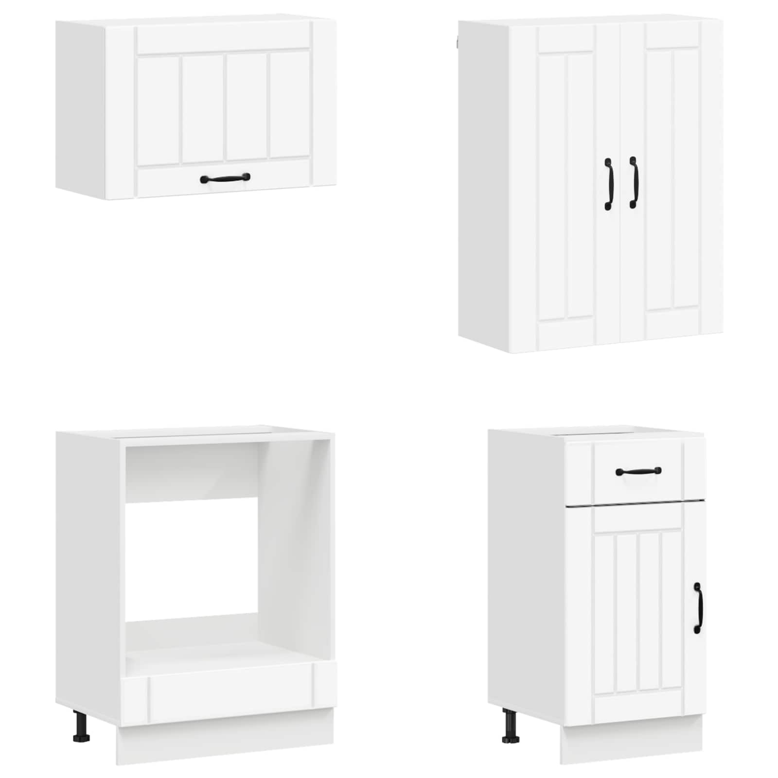 Kitchen Cabinet Set 8 Piece White | HomeAndLiving - 4
