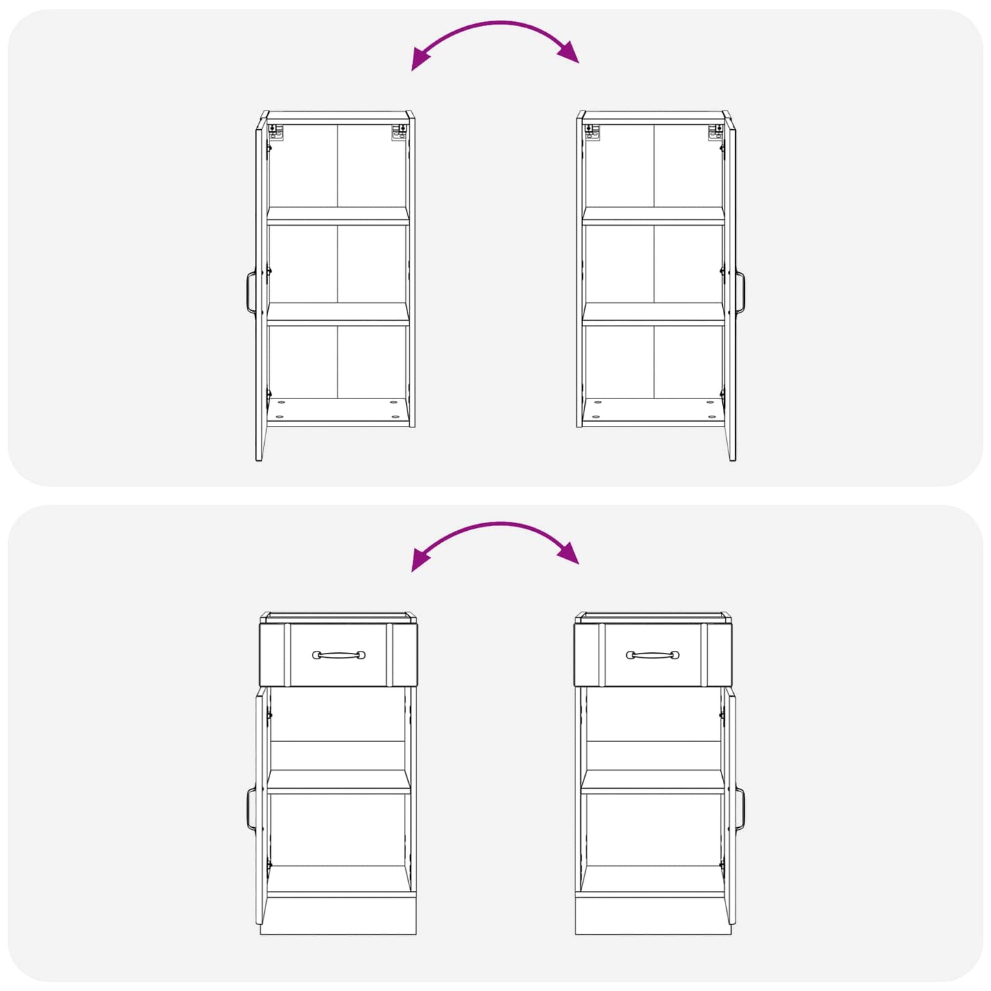 Kitchen Cabinet Set 8 Piece White | HomeAndLiving - 7