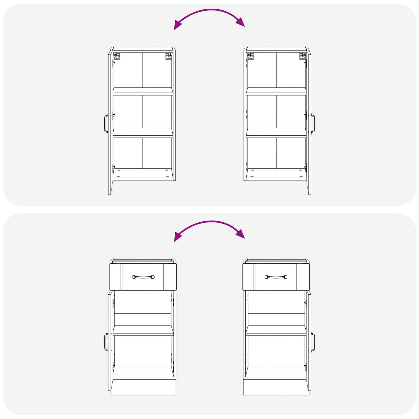 Kitchen Cabinet Set 8 Piece White | HomeAndLiving - 7