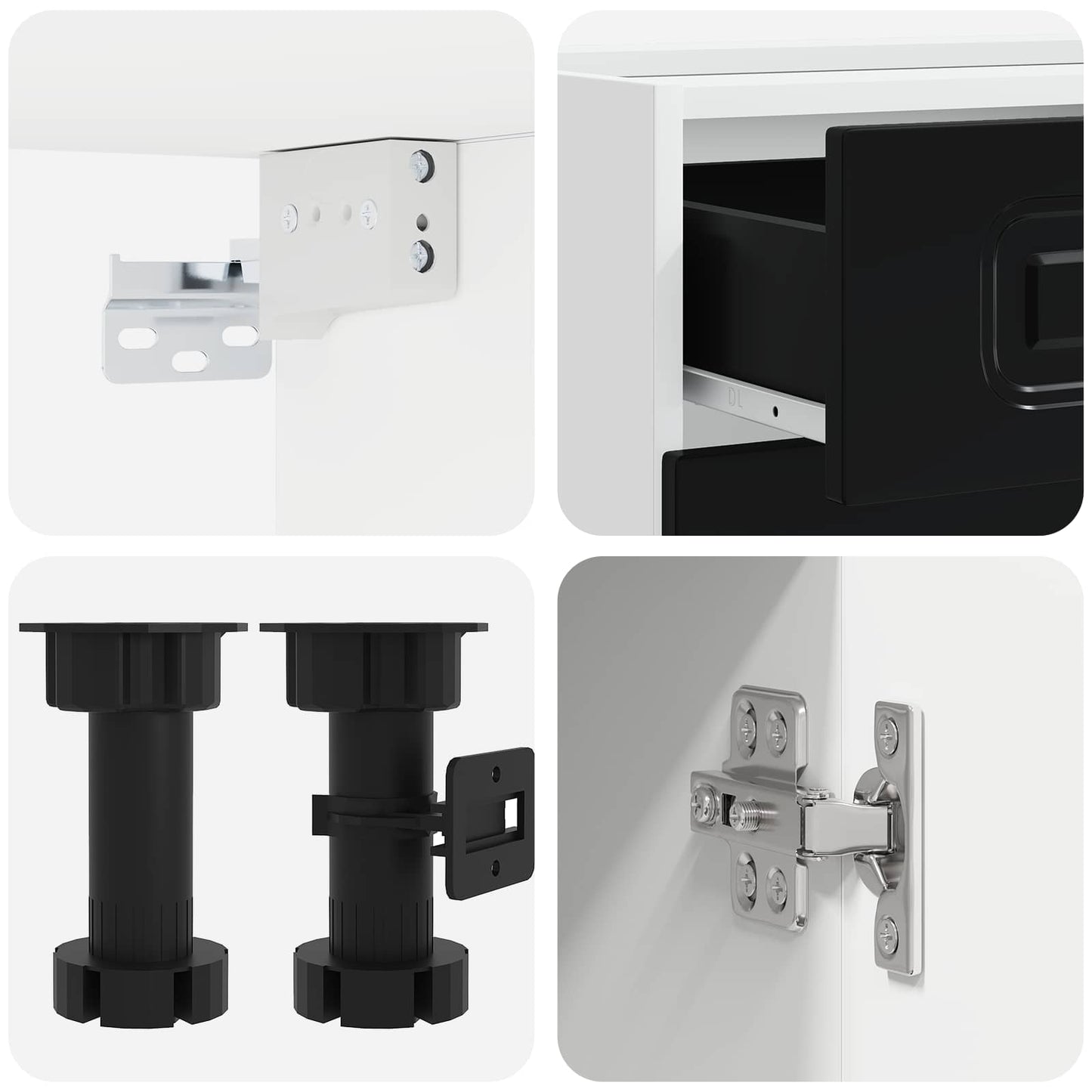 Black Kitchen Cabinet Set 5 Piece | HomeAndLiving - 4
