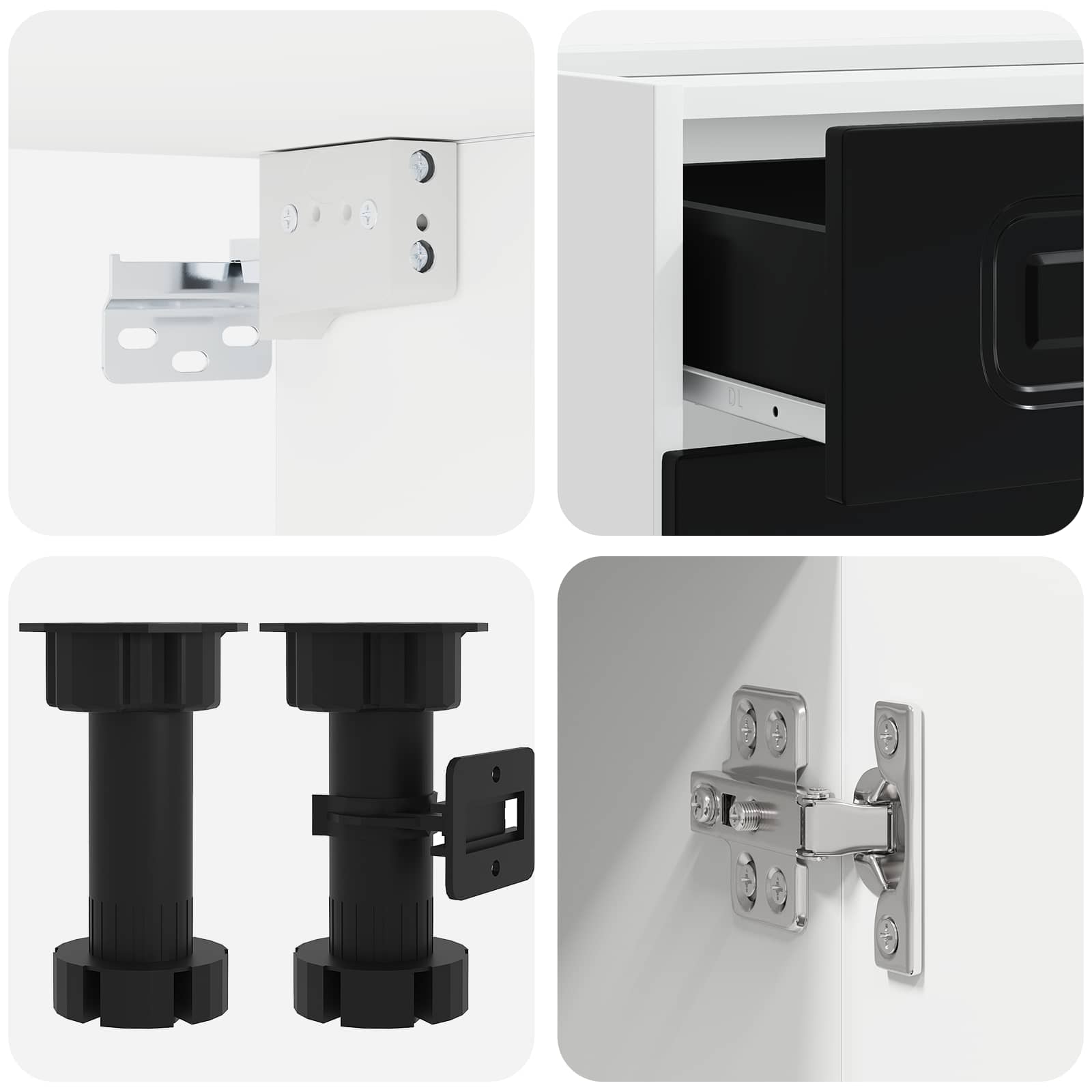 Black Kitchen Cabinet Set 5 Piece | HomeAndLiving - 4