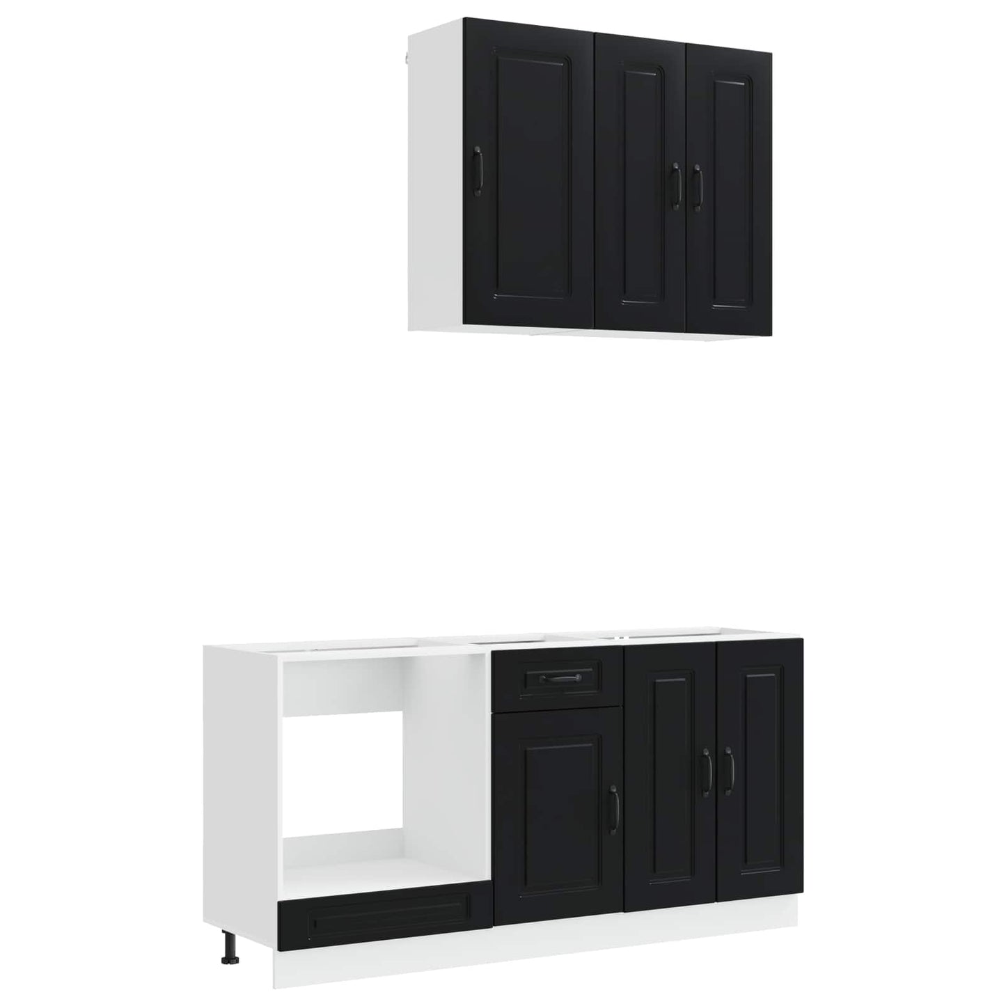 Black Kitchen Cabinet Set 5 Piece | HomeAndLiving - 2