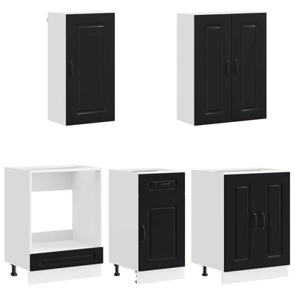 Black Kitchen Cabinet Set 5 Piece | HomeAndLiving - 3
