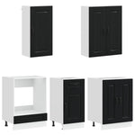 Black Kitchen Cabinet Set 5 Piece | HomeAndLiving