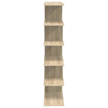 Wall Shelf 12 Compartments Sonoma Oak | HomeAndLiving - 5