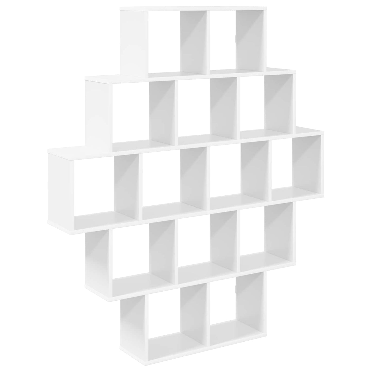 White Wall Shelf 14 Compartments 120cm | HomeAndLiving - 2