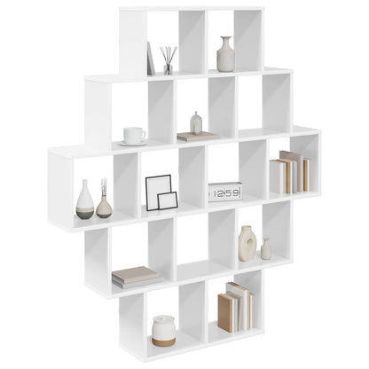 White Wall Shelf 14 Compartments 120cm | HomeAndLiving - 3