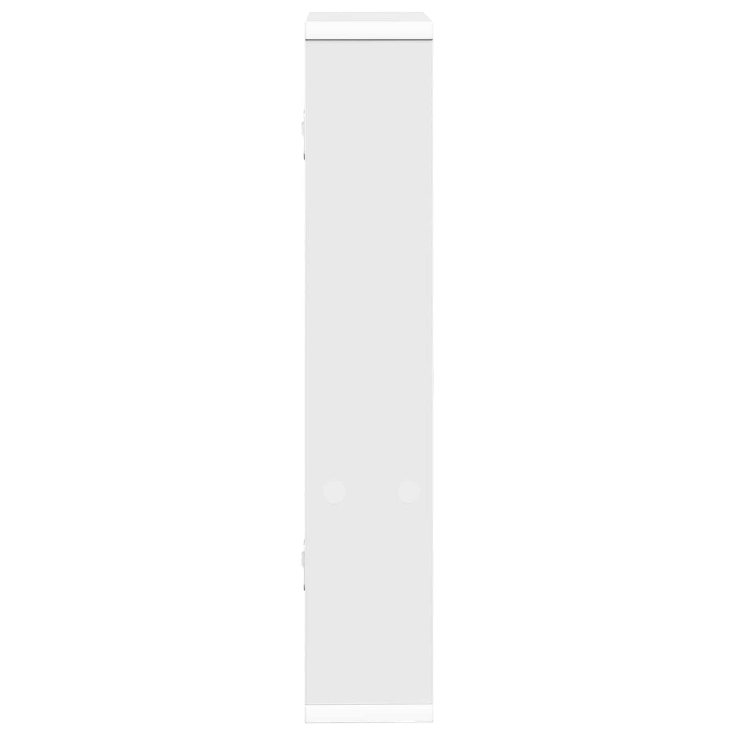 White Wall Shelf 60cm Engineered Wood | HomeAndLiving - 5