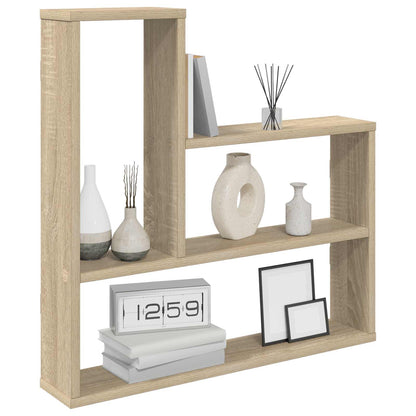Sonoma Oak Wall Shelf 60cm Engineered Wood | HomeAndLiving - 3
