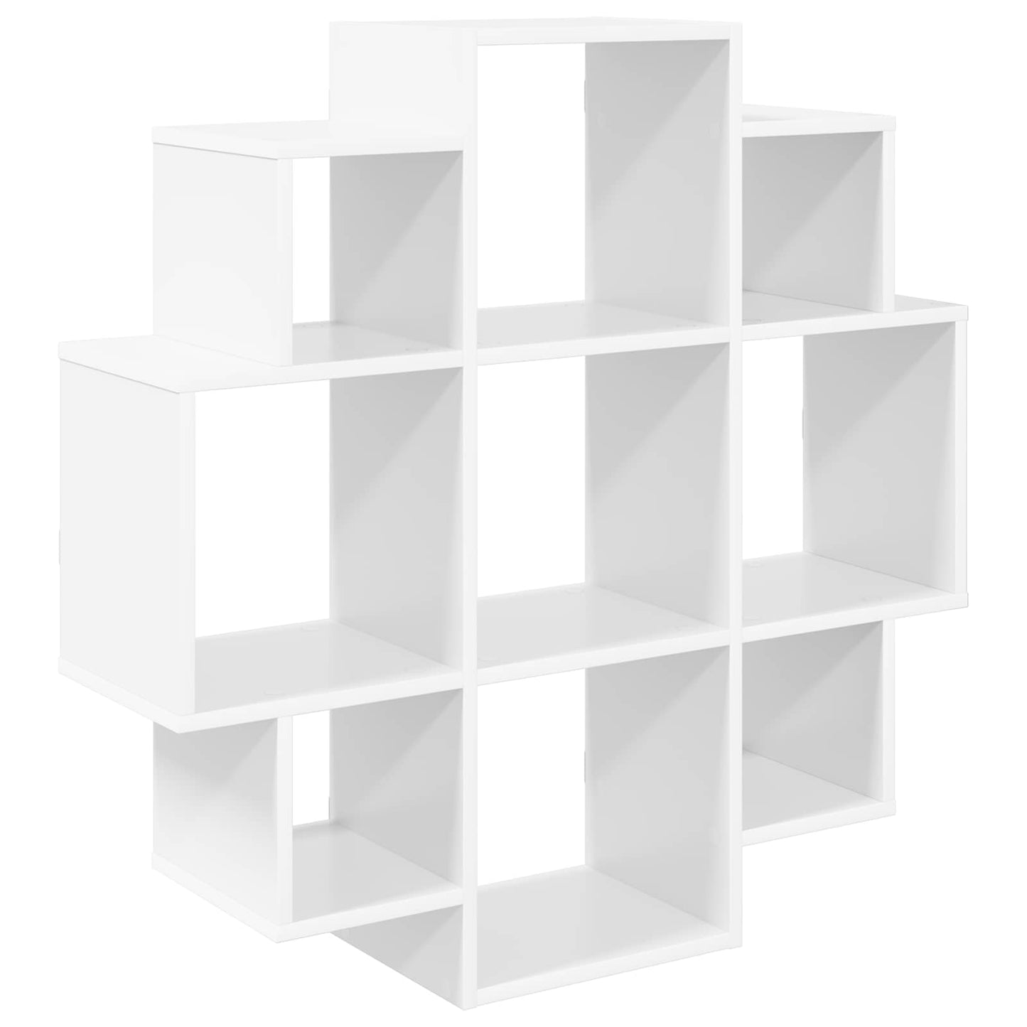 White Wall Shelf 9 Compartments 90cm | HomeAndLiving - 2