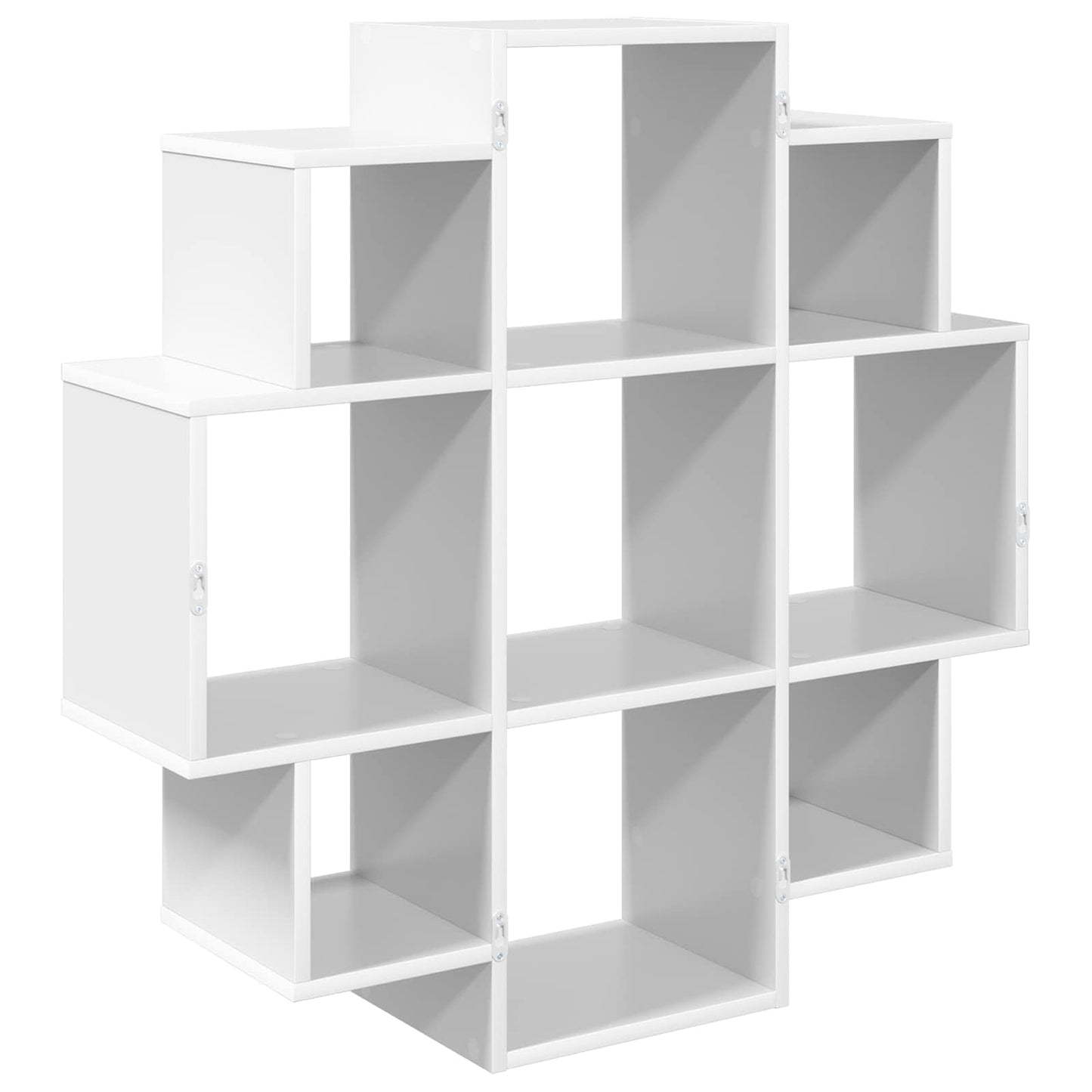 White Wall Shelf 9 Compartments 90cm | HomeAndLiving - 6