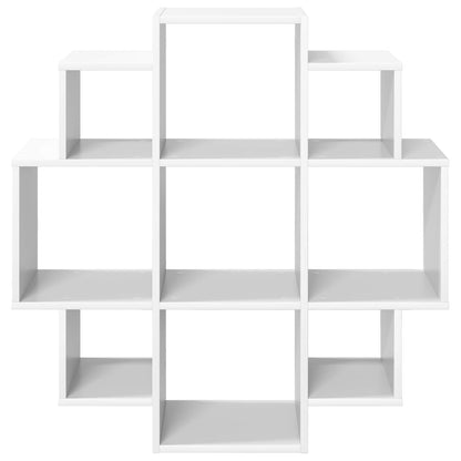 White Wall Shelf 9 Compartments 90cm | HomeAndLiving - 4