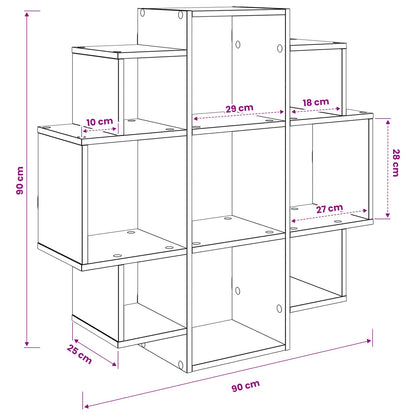 White Wall Shelf 9 Compartments 90cm | HomeAndLiving - 8