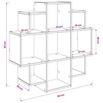 White Wall Shelf 9 Compartments 90cm | HomeAndLiving