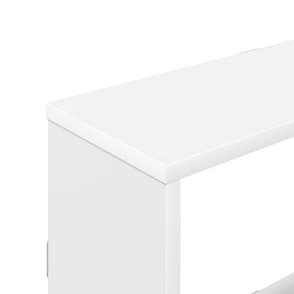 White Wall Shelf 122cm Engineered Wood | HomeAndLiving - 7
