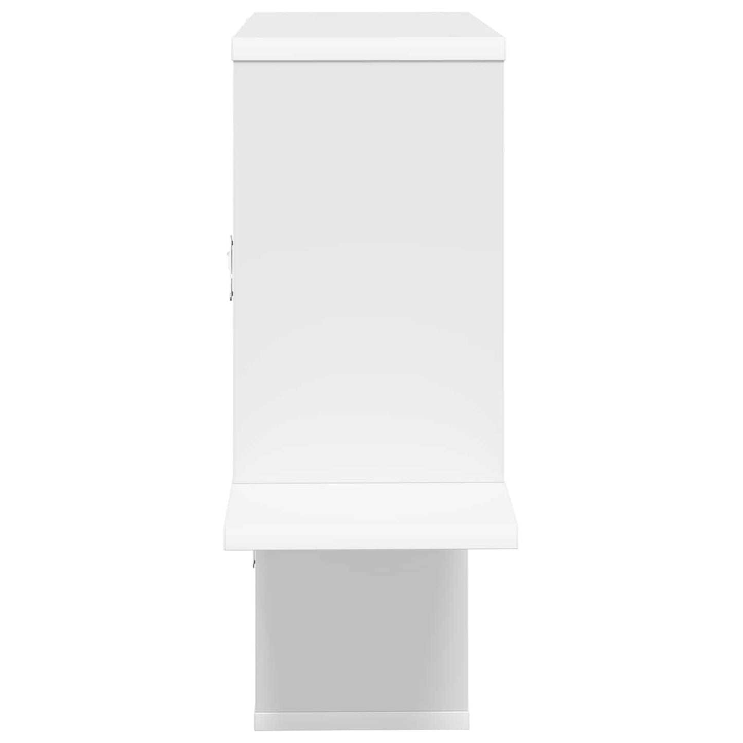 White Wall Shelf 122cm Engineered Wood | HomeAndLiving - 5