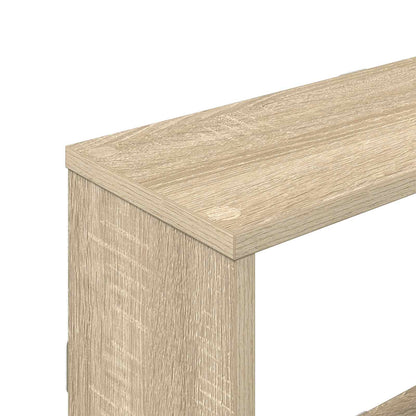 Wall Shelf Sonoma Oak 122cm Engineered Wood | HomeAndLiving - 7