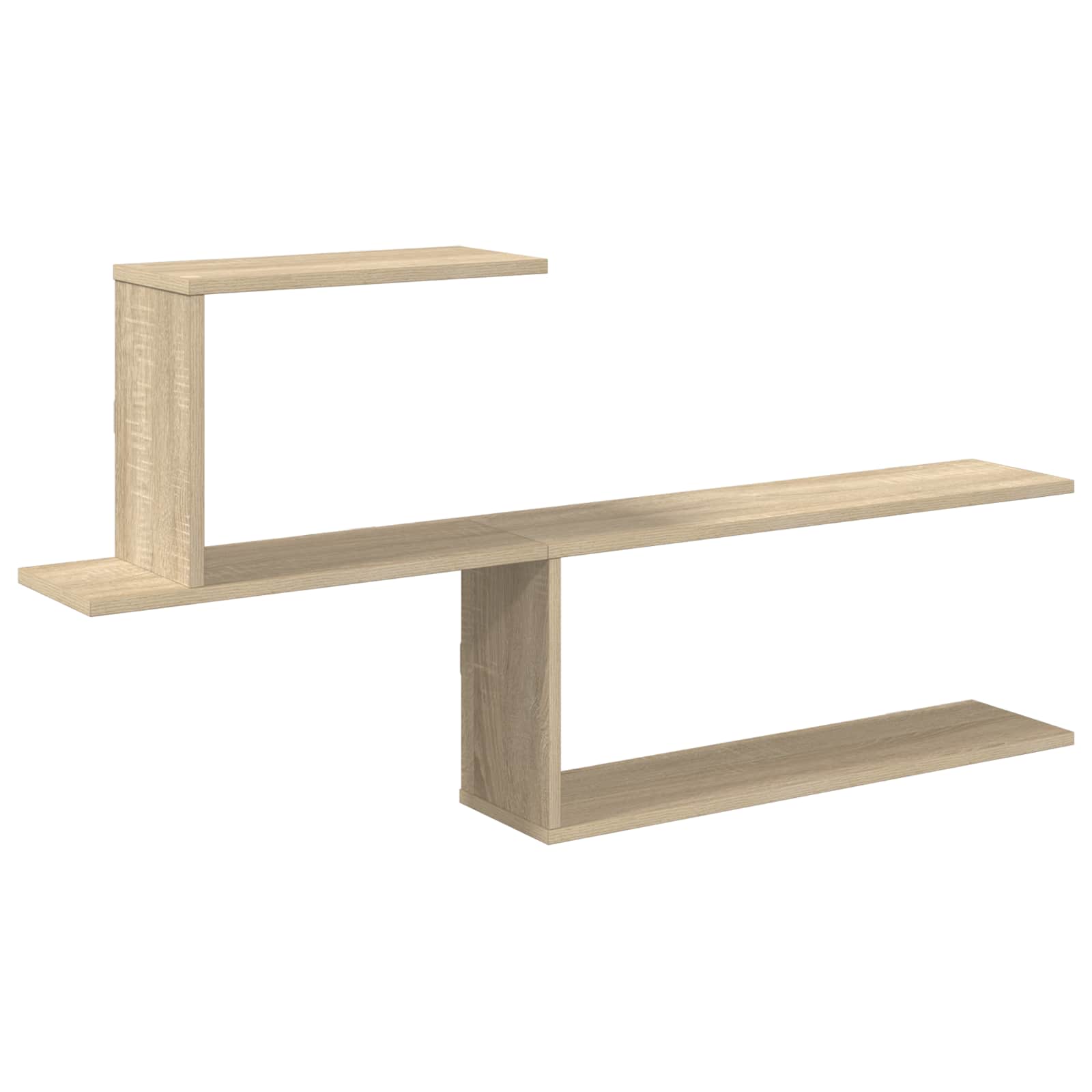 Wall Shelf Sonoma Oak 122cm Engineered Wood | HomeAndLiving - 2